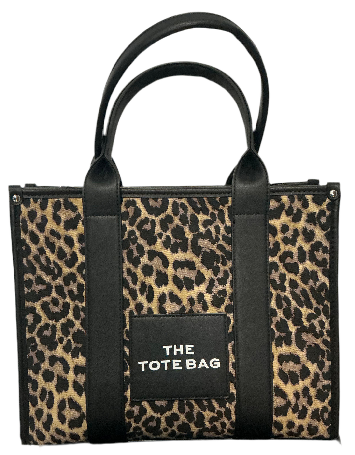 Tasche in Lederoptik mit besticktem „The Tote Bag“ Schriftzug