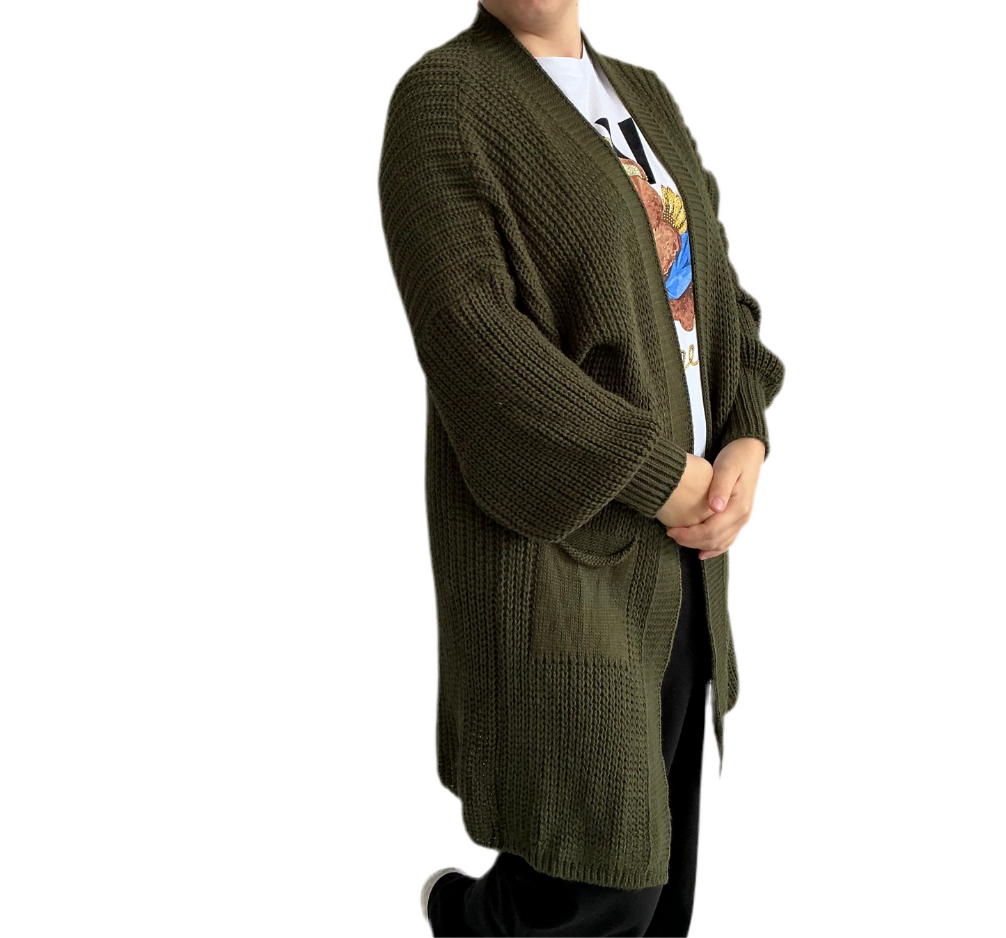 Strick Cardigan mit Taschen