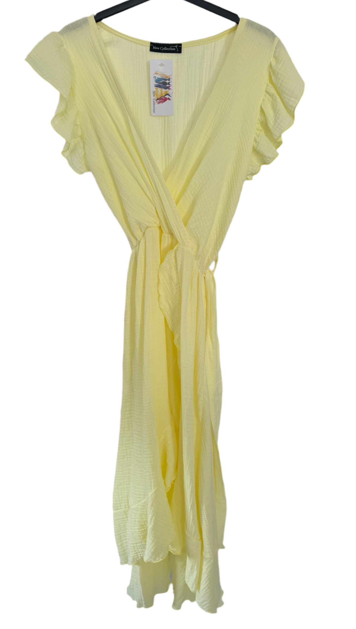 Musselin Midi-Kleid , Schlicht & Feminin