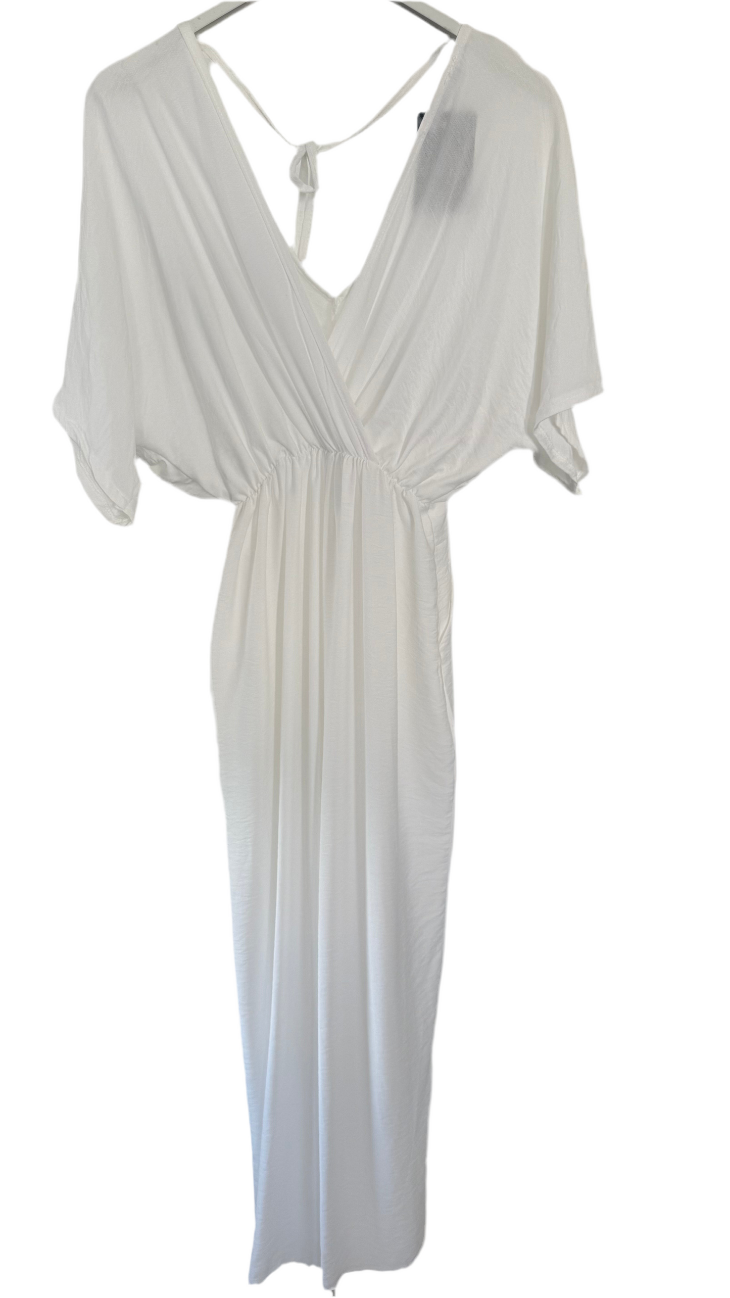 Leinen-Jumpsuit in Weiß – Sommerlich & Stilvoll