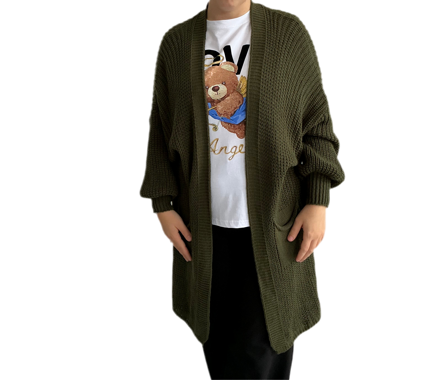 Strick Cardigan mit Taschen