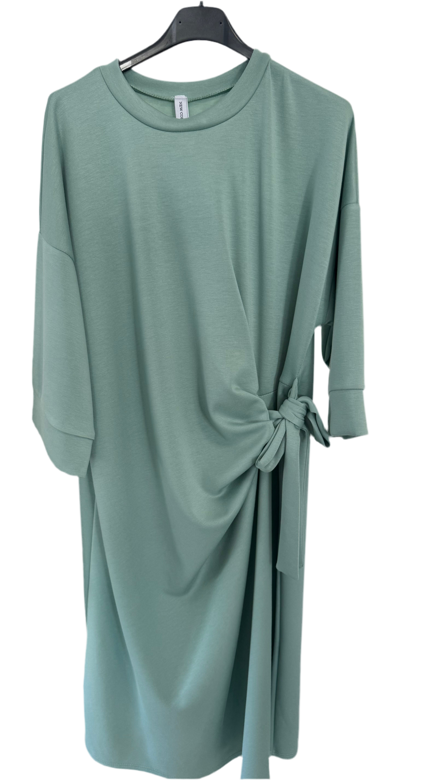 Fließendes Kleid mit Schleife oder ohne – Elegant & feminin