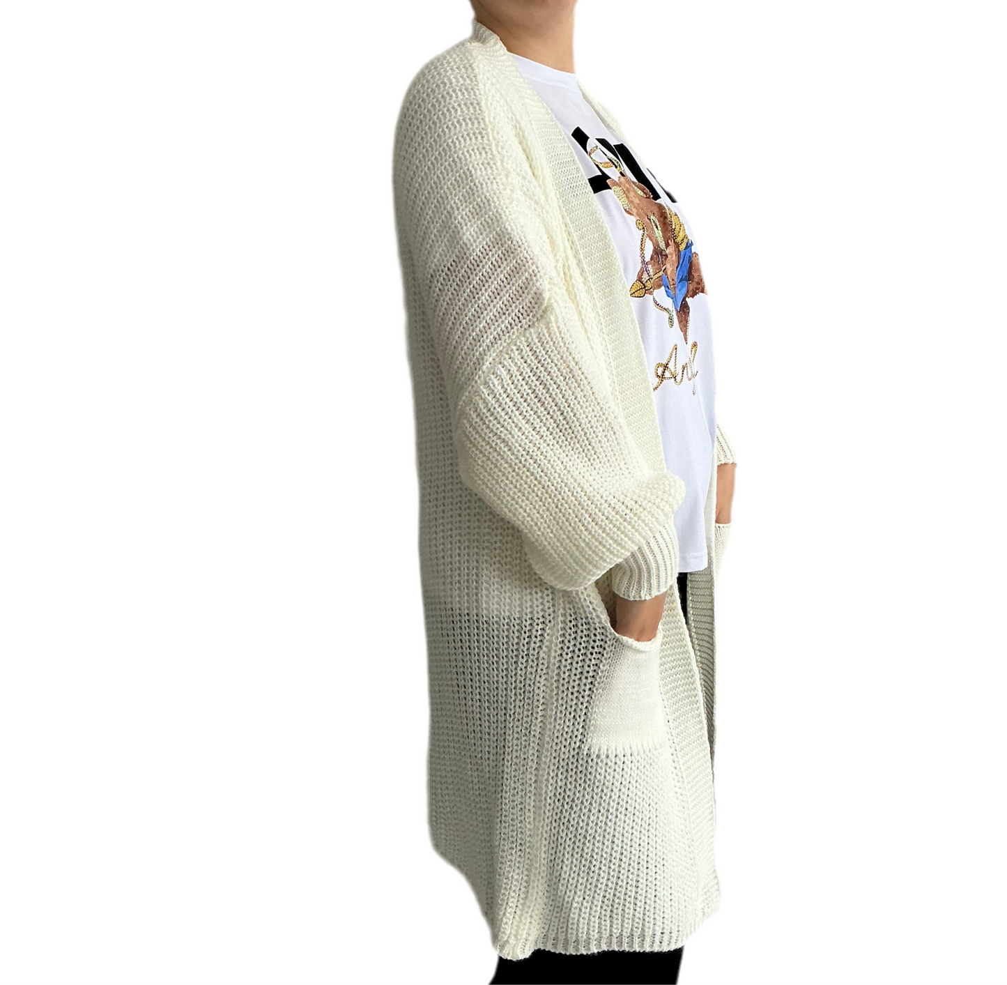 Strick Cardigan mit Taschen