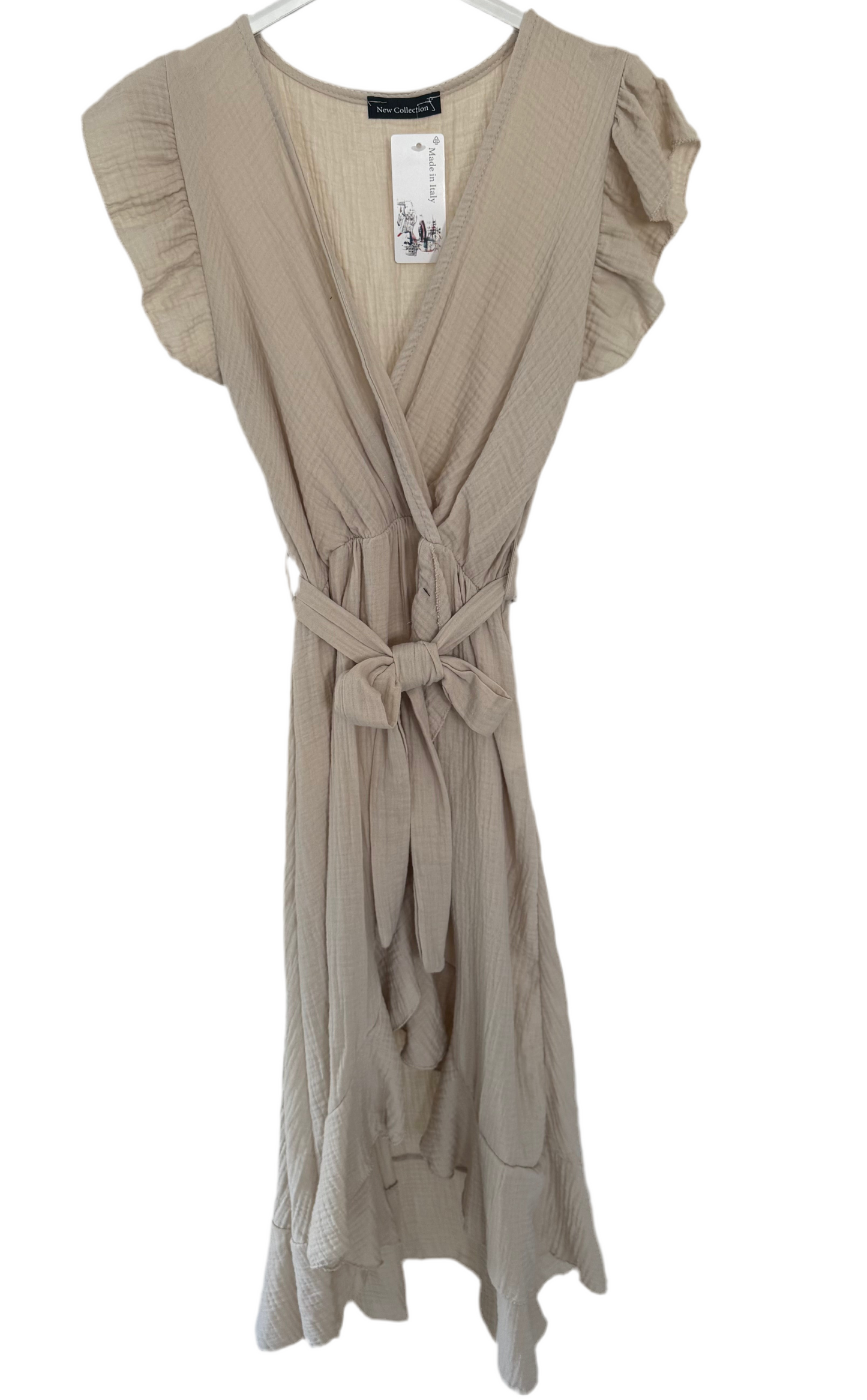 Musselin Midi-Kleid , Schlicht & Feminin